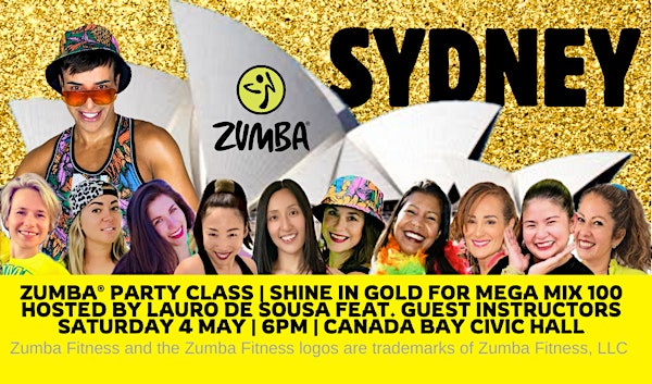 (80% SOLD) ZUMBA - SHINE IN GOLD FOR MEGAMIX 100