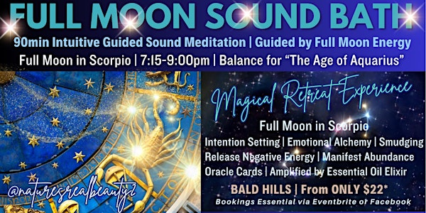 Full Moon in Scorpio Sound Bath | Celebrating ‘Age of Aquarius’