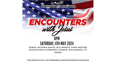 Encounters with Jesus May 2024