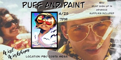 Imagem principal do evento Puff and Paint - Fear and Loathing