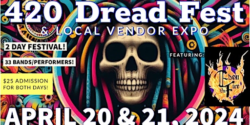 Imagem principal do evento Dread Metal's 420 Dread Fest featuring Eden On Fire