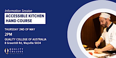 Accessible Kitchen Hand Course - Information Session primary image