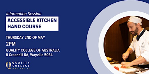 Image principale de Accessible Kitchen Hand Course - Information Session