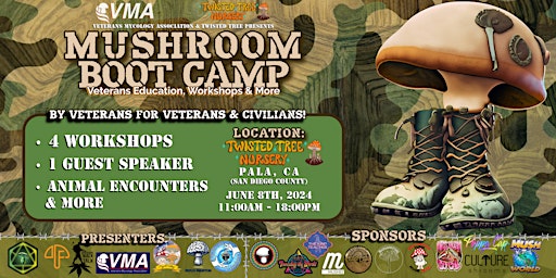 Imagem principal do evento Veterans Mushroom Boot Camp