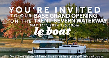 Le Boat Trent-Severn Grand Opening primary image