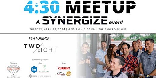 Hauptbild für Synergize 4:30 Meetup: Two Eight Ministries