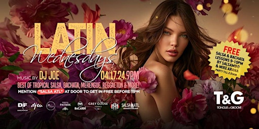 Imagen principal de LATIN Wednesdays at Tongue and Groove