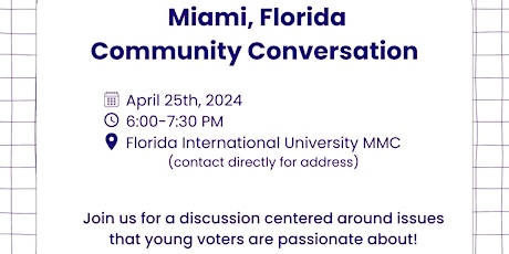Community Conversation: Miami, Florida