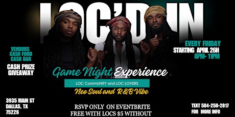 Loc'd In Game Night Experience (Loc Community and Loc Lovers)