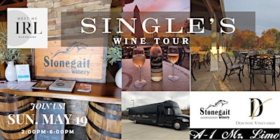 Primaire afbeelding van Meet Me IRL  Cleveland Single's Wine Tour with A-1 Mr. Limo