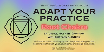Imagem principal do evento Adapt Your Practice: An Intro to Self-Inquiry on the Yogic Path at SoCo