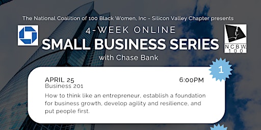 Imagen principal de Week 1: NCBW-SVC Small Business Series with Chase Bank