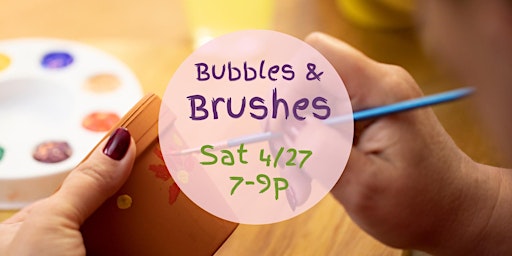 Primaire afbeelding van Bubbles & Brushes (Wine & Painting) at The Rejoicing Vine Winery