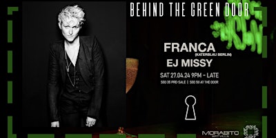 FRANCA at Behind The Green Door supported by Morabito x Soul Collective primary image