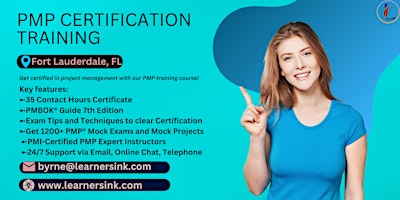Primaire afbeelding van PMP Exam Certification Classroom Training Course in Fort Lauderdale, FL
