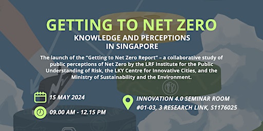 Imagem principal do evento Getting to Net Zero: Knowledge and Perceptions in Singapore
