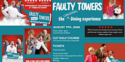 FAULTY TOWERS DINING EXPERIENCE    INCLUSIVE OF THREE COURSE MEAL primary image