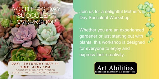 Mothers Day Succulent Workshop primary image