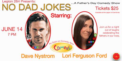 Immagine principale di Fathers Day Comedy Night Featuring Dave Nystrom and Lori Ferguson Ford 