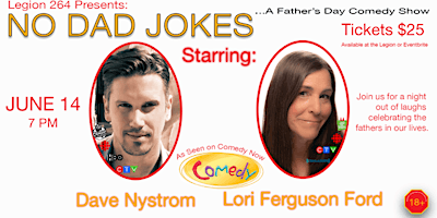 Primaire afbeelding van Fathers Day Comedy Night Featuring Dave Nystrom and Lori Ferguson Ford