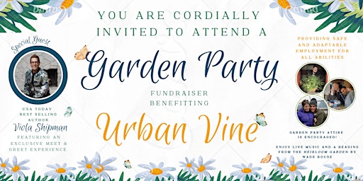 Image principale de Garden Party Fundraiser for Urban Vine