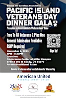 Image principale de Pacific Island Veterans Day Dinner Gala