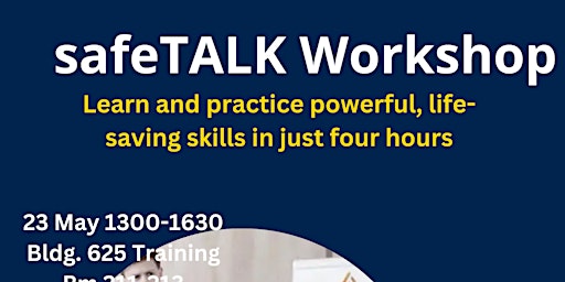 safeTALK Workshop -------(for everyone ages 15 and up) primary image