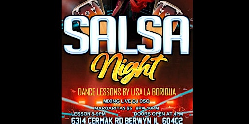 Primaire afbeelding van SALSA NIGHT AND DANCE LESSONS