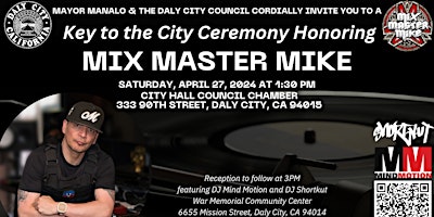 Mix Master Mike Key to the City  Reception primary image