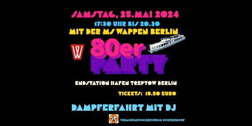 80er Party an Bord der MS WAPPEN BERLIN  primärbild