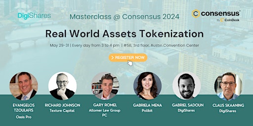 Imagem principal do evento Masterclass: Real World Assets Tokenization
