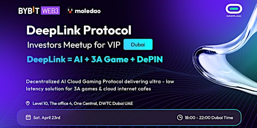 Primaire afbeelding van Dubai DeepLink VIP Meetup: DePIN -the New Data Economy