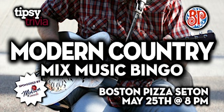 Calgary: Boston Pizza Seton - Modern Country Music Bingo - May 25, 8pm