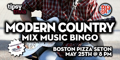 Hauptbild für Calgary: Boston Pizza Seton - Modern Country Music Bingo - May 25, 8pm