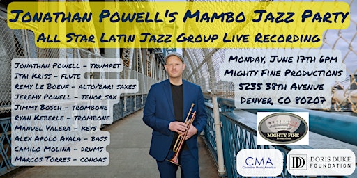 Imagem principal do evento Jonathan Powell's Mambo Jazz Party - Live Recording Session 6pm