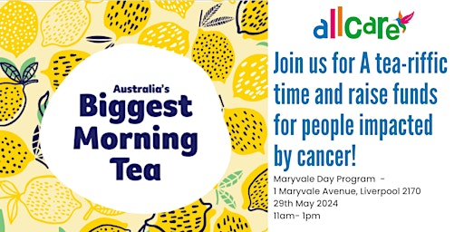 Imagem principal do evento Allcare Biggest Morning Tea