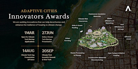Climate Tech Startup Presentation - Adaptive Cities Innovations Awards