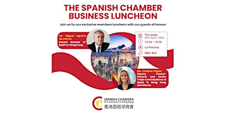 Imagem principal do evento The Spanish Chamber Business Luncheon