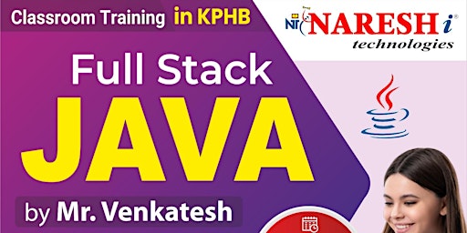 No#1 Full Stack Java Developers Online Training Institute-NareshIT primary image
