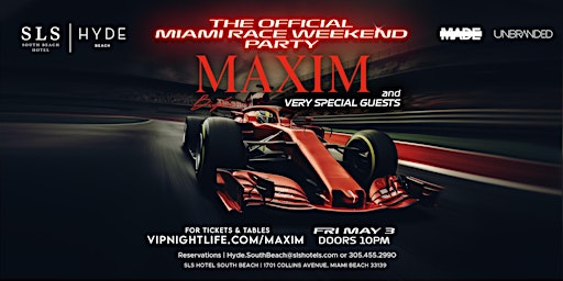 Imagem principal do evento Official Maxim Miami Race Weekend Party