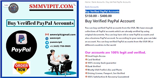 Hauptbild für Buy Verified PayPal Accounts- Only $400 Buy now