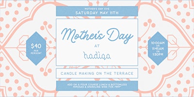 Image principale de Mother's Day Candle Making on the Terrace