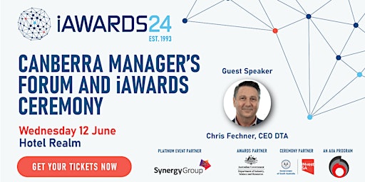 Primaire afbeelding van Canberra Manager’s Forum with Chris Fechner & State iAwards Ceremony