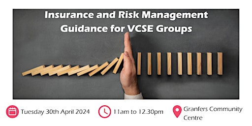 Imagem principal do evento Insurance and Risk Management Guidance for VCSE Groups