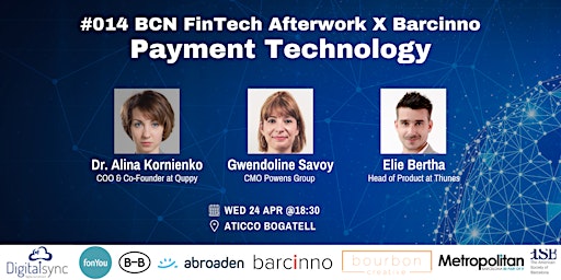 Imagem principal do evento BCN FinTech X Barcinno #014: Payment Technology