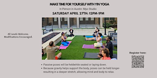 Imagem principal do evento Make Time for Yourself with Yin Yoga