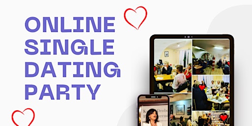 Imagem principal do evento Online Single Dating Event on Zoom