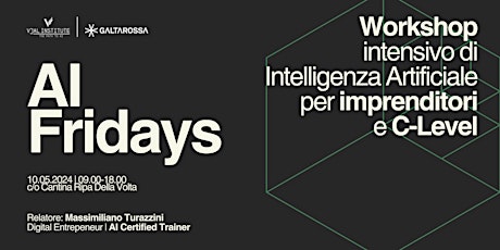 "AI Fridays": Workshop intensivo sull'AI per Imprenditori e C-Level.