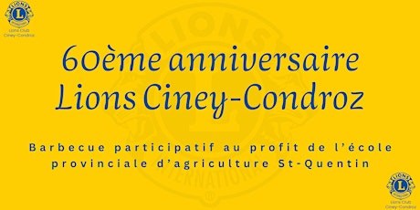 60ème anniversaire Lions Ciney-Condroz