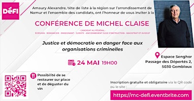 Primaire afbeelding van Conférence du Juge honoraire Michel Claise